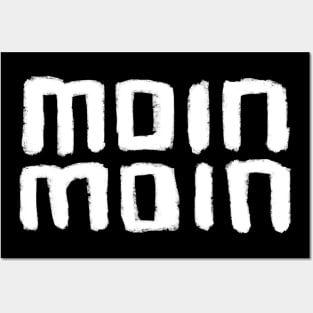 Moin Moin, German Language Greeting, German words Posters and Art